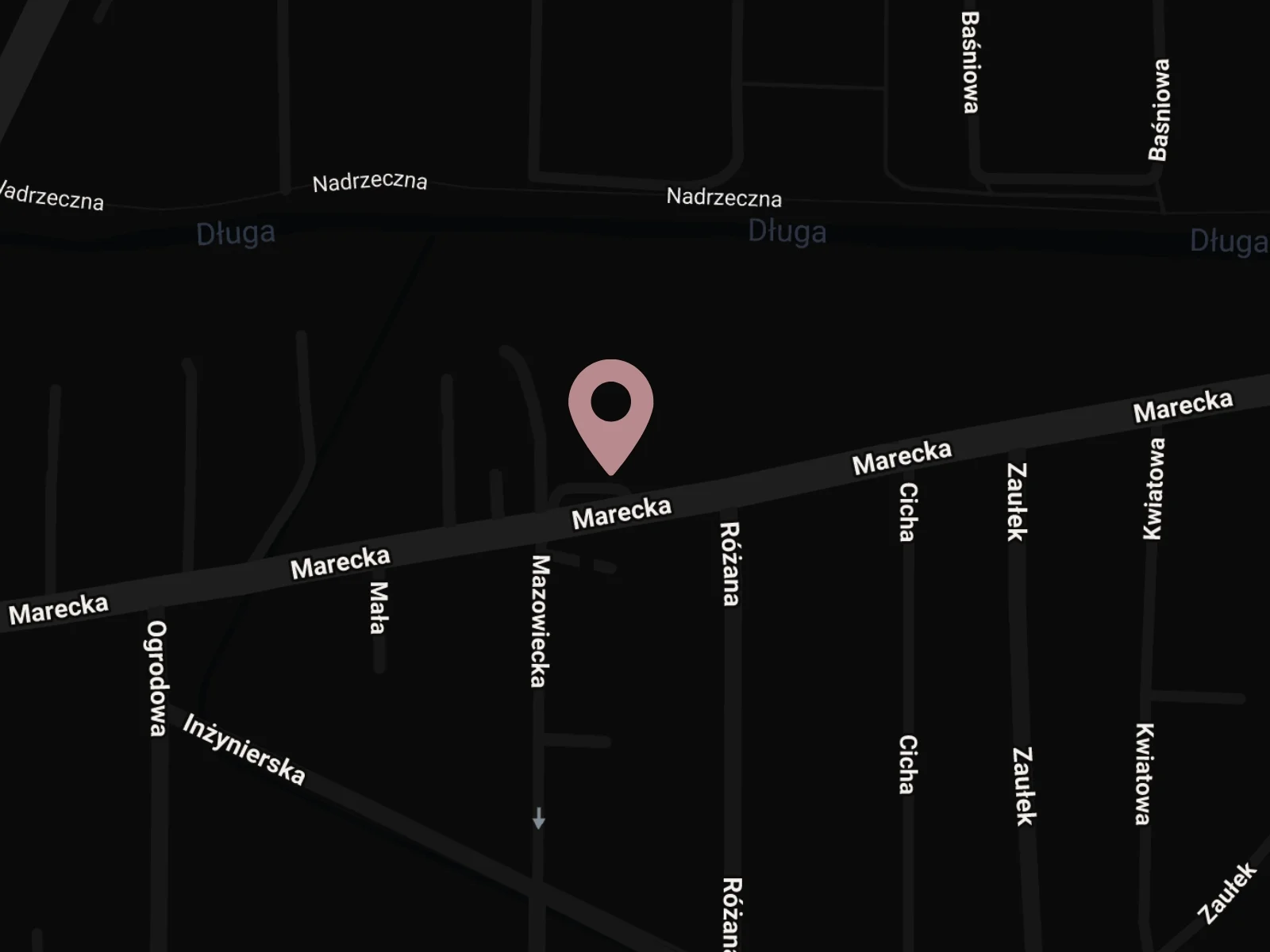 Mapa lokalizacji gabinetu Ilonique Skin - ul. Marecka 36, Zielonka